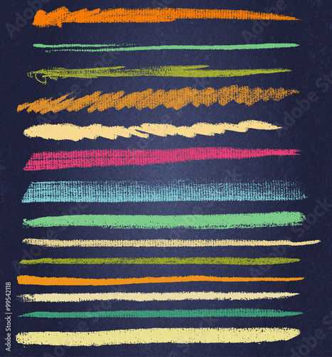 vector chalk lines or brushes