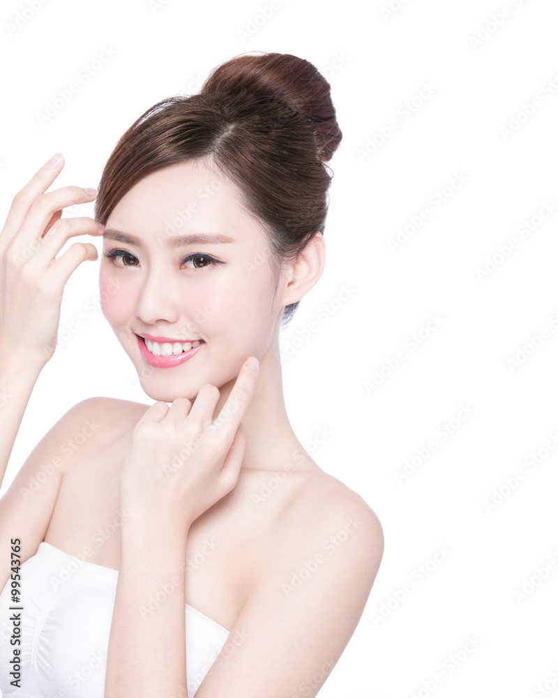 beautiful Skin care woman Face