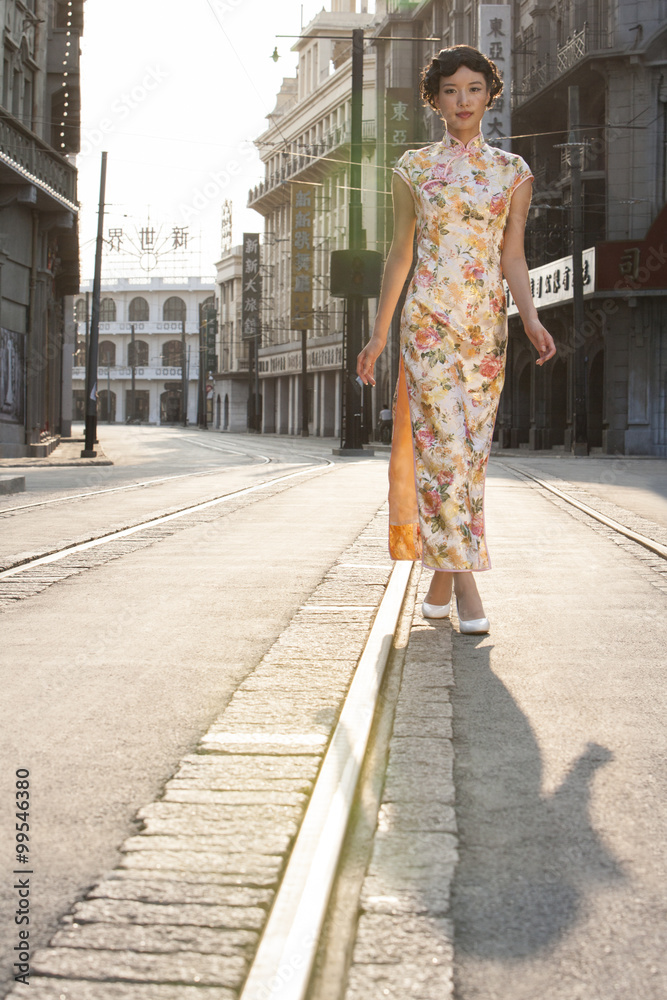 A beautiful young woman in 1930's Shanghai