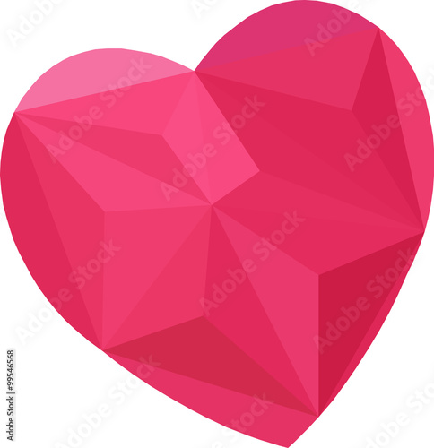 heart triangle pink