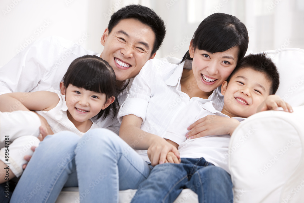 Portrait of a happy family Portrait of a happy family