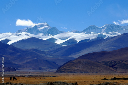 Mounts Gyachung Kang-Ngozumpa Kang III-Nogozumpa Kang II. Tibet. 1932