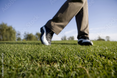 Close-Up of golfer's feet