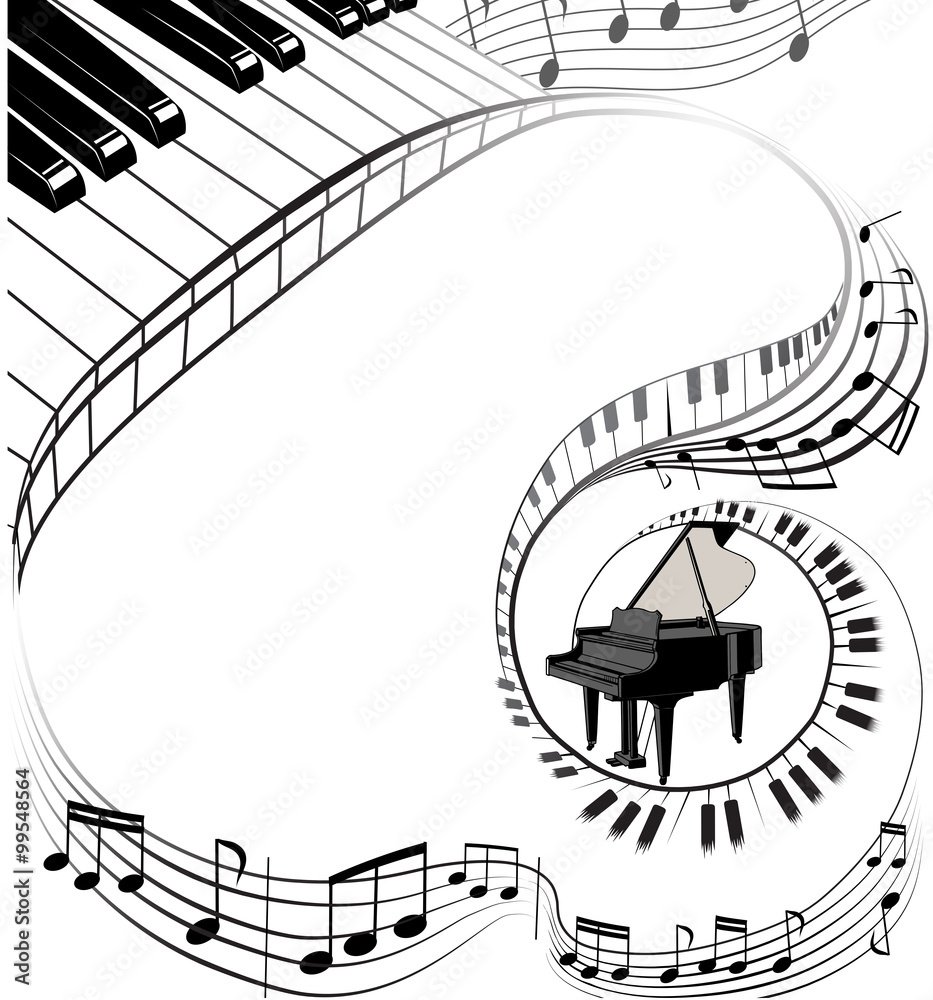 Naklejka premium Notes background