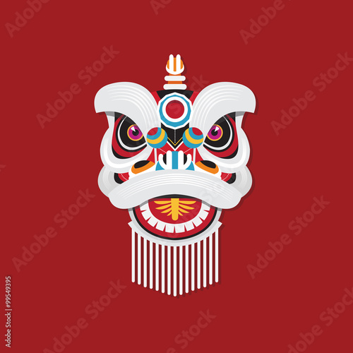 Chinese New Year Lion dance head