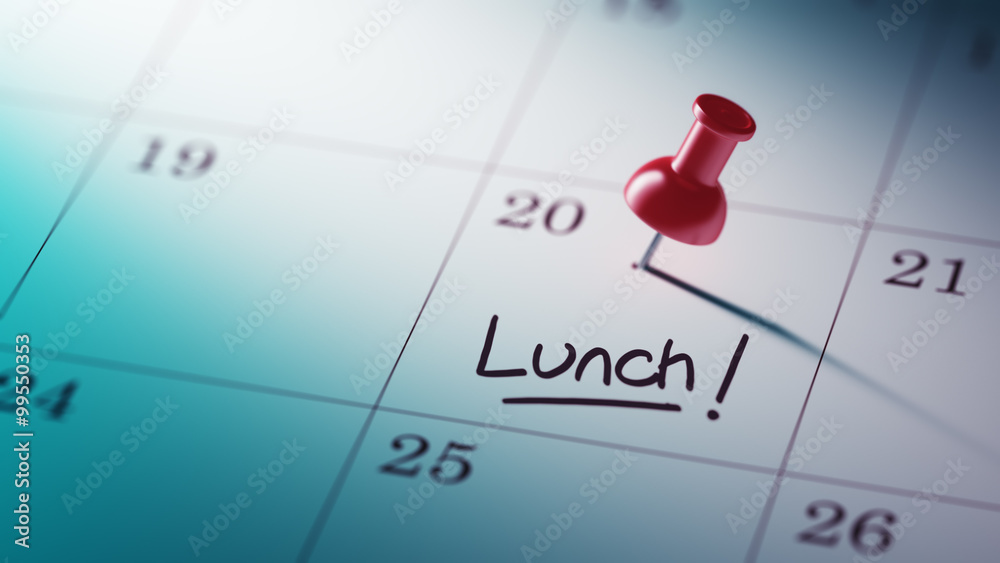Concept image of a Calendar with a red push pin. Closeup shot of Concept image of a Calendar with a red push pin. Closeup shot of
