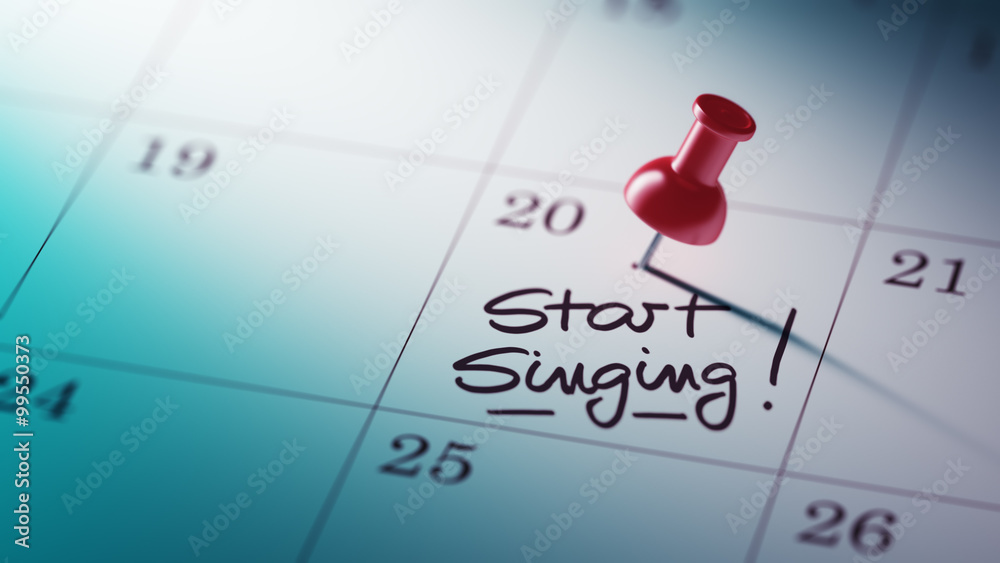 Concept image of a Calendar with a red push pin. Closeup shot of Concept image of a Calendar with a red push pin. Closeup shot of