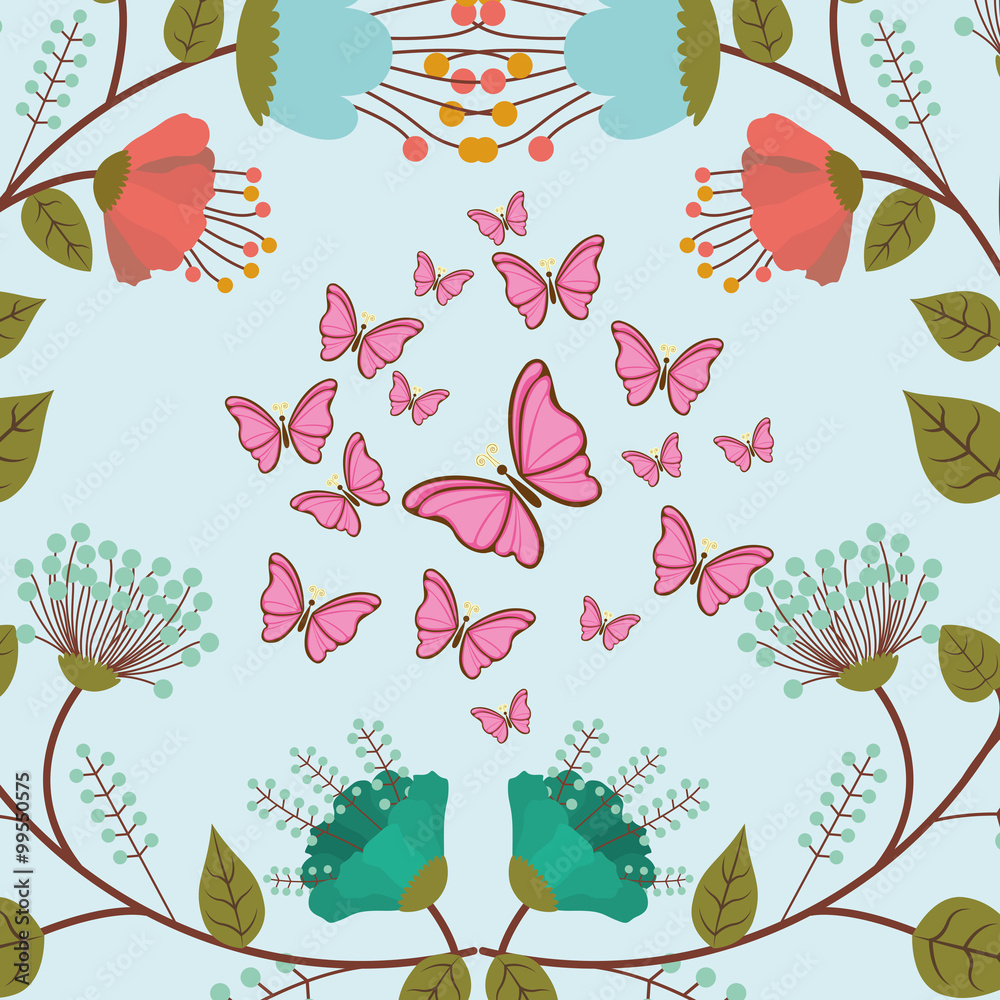 beautiful butterflies design 