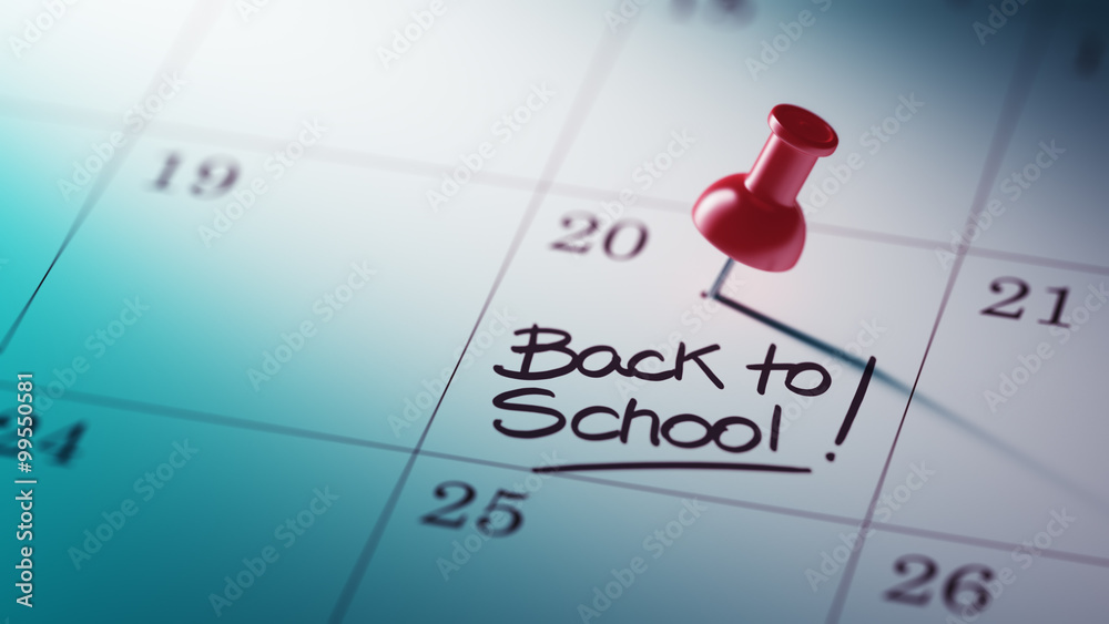 Concept image of a Calendar with a red push pin. Closeup shot of Concept image of a Calendar with a red push pin. Closeup shot of
