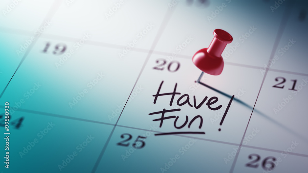 Concept image of a Calendar with a red push pin. Closeup shot of Concept image of a Calendar with a red push pin. Closeup shot of