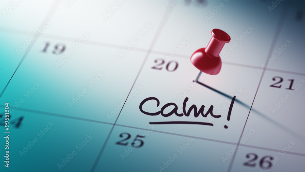 Concept image of a Calendar with a red push pin. Closeup shot of Concept image of a Calendar with a red push pin. Closeup shot of