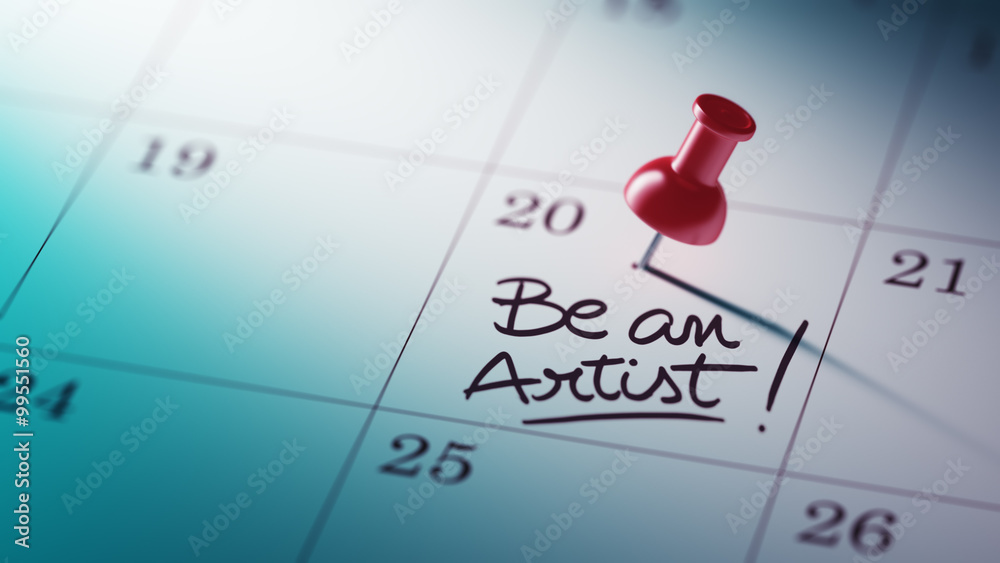 Concept image of a Calendar with a red push pin. Closeup shot of Concept image of a Calendar with a red push pin. Closeup shot of
