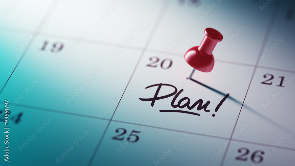 Concept image of a Calendar with a red push pin. Closeup shot of Concept image of a Calendar with a red push pin. Closeup shot of