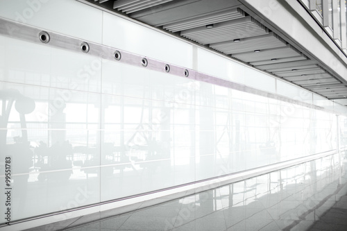A corner of the airport lobby