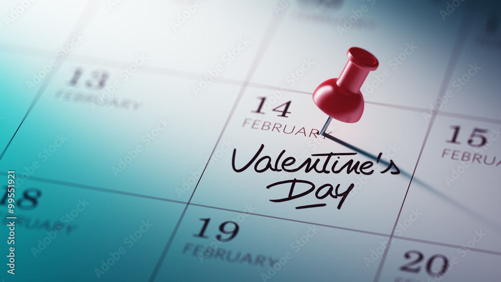 Concept image of a Calendar with a red push pin. Closeup shot of Concept image of a Calendar with a red push pin. Closeup shot of