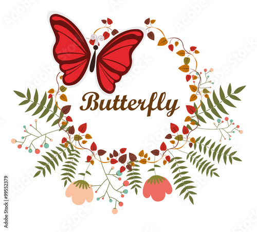 beautiful butterflies design 