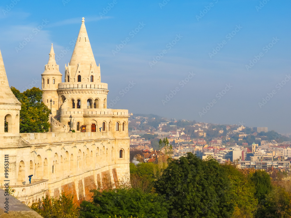 Towers of the Fisherman's Bastion, Budapest, Hungary