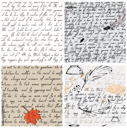 Seamless calligraphic pattern