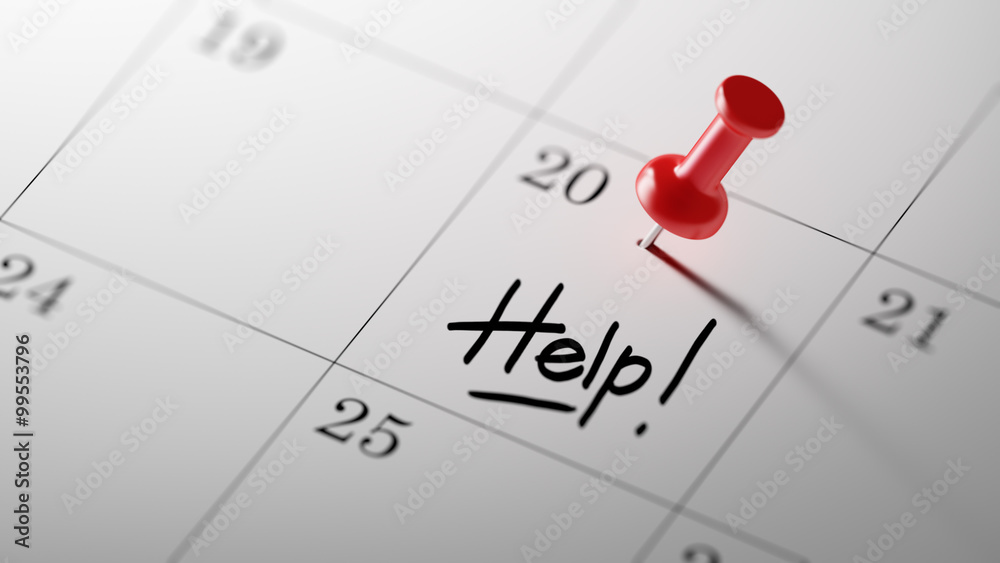 Concept image of a Calendar with a red push pin. Closeup shot of Concept image of a Calendar with a red push pin. Closeup shot of