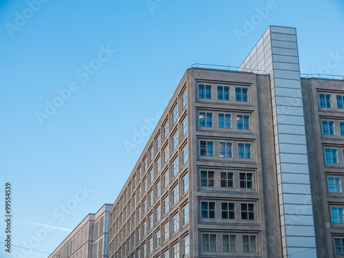 Low Rise Building with Clear Blue Sky