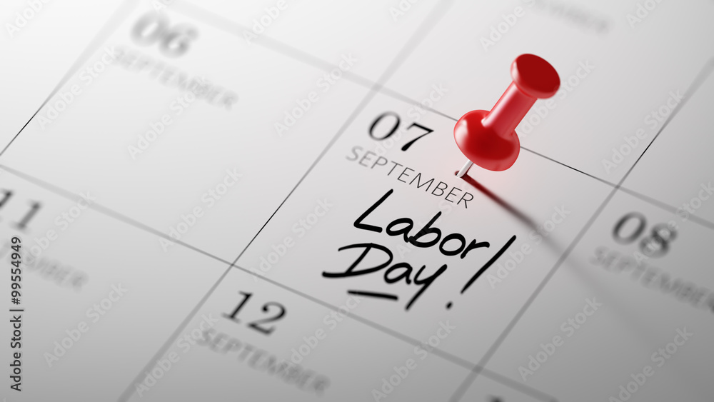 Concept image of a Calendar with a red push pin. Closeup shot of Concept image of a Calendar with a red push pin. Closeup shot of