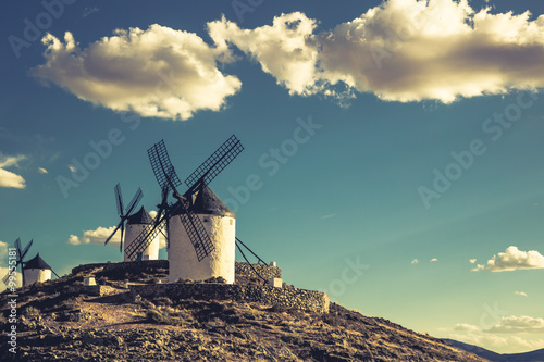windmills of Don Quixote. Cosuegra, Spain photo
