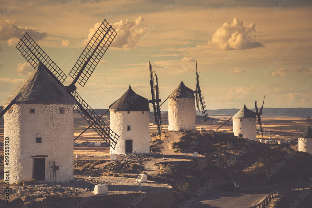 windmills of Don Quixote. Cosuegra, Spain