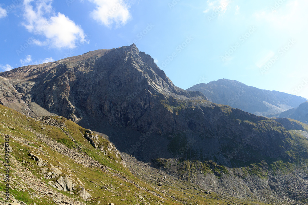 Mountain Säulkopf in Hohe Tauern Alps, Austria