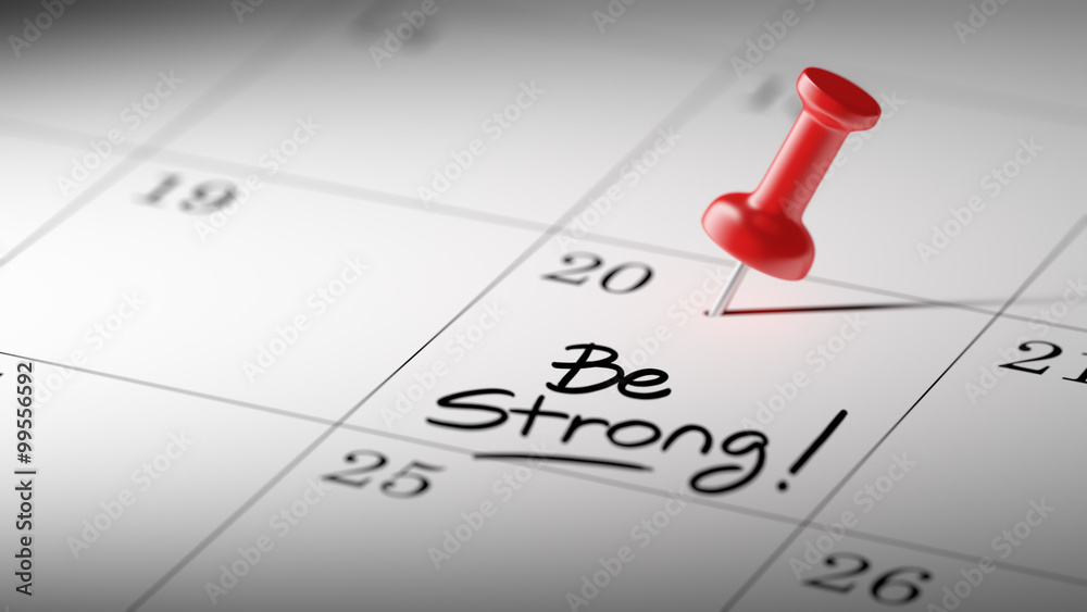 Concept image of a Calendar with a red push pin. Closeup shot of Concept image of a Calendar with a red push pin. Closeup shot of