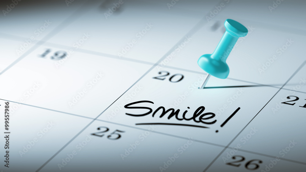 Concept image of a Calendar with a blue push pin. Closeup shot o Concept image of a Calendar with a blue push pin. Closeup shot o