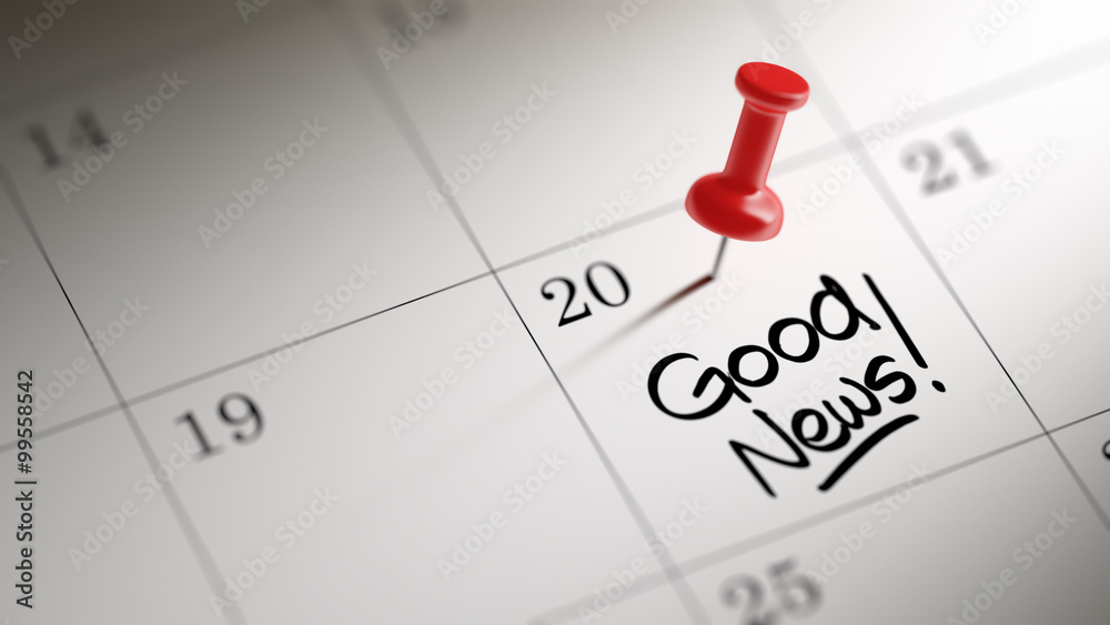 Concept image of a Calendar with a red push pin. Closeup shot of Concept image of a Calendar with a red push pin. Closeup shot of