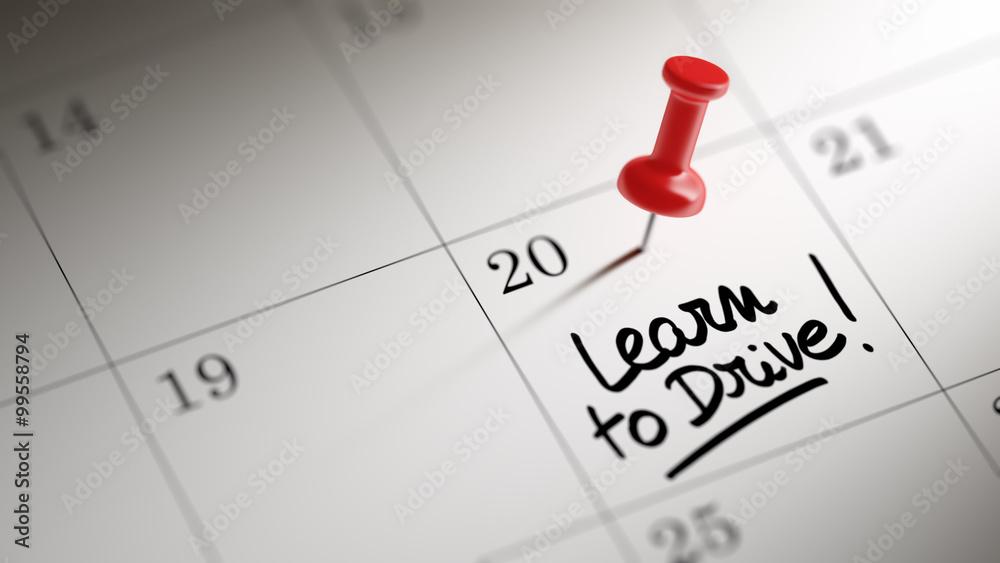 Concept image of a Calendar with a red push pin. Closeup shot of Concept image of a Calendar with a red push pin. Closeup shot of