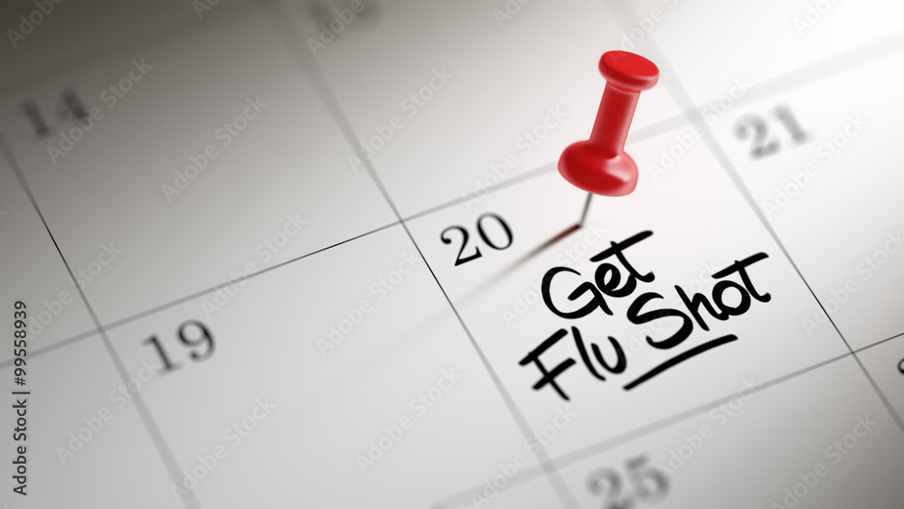 Concept image of a Calendar with a red push pin. Closeup shot of Concept image of a Calendar with a red push pin. Closeup shot of