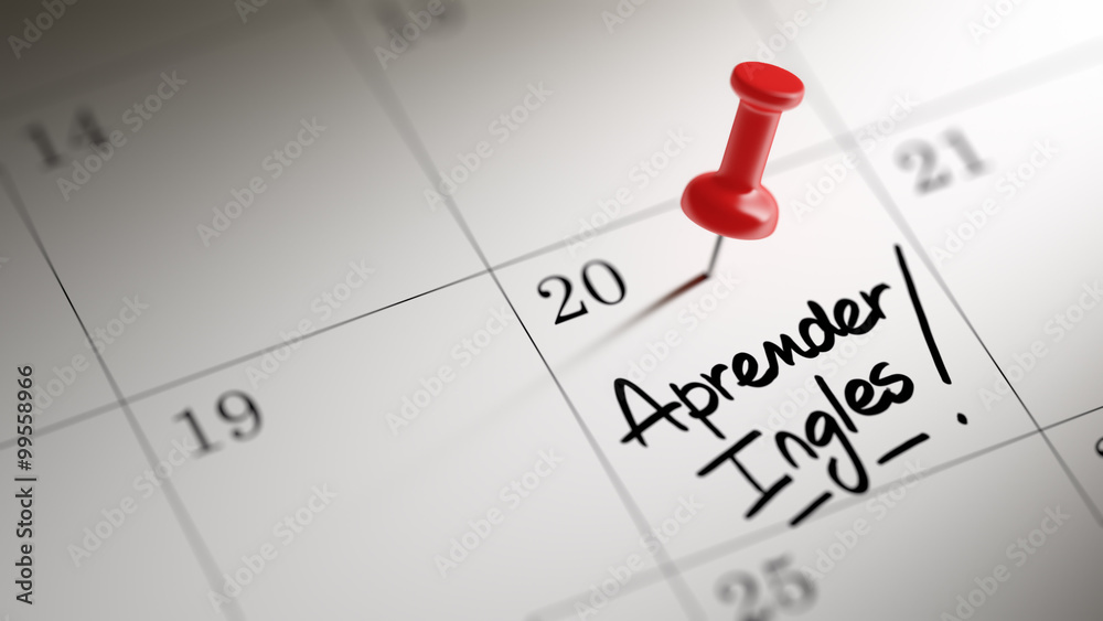 Concept image of a Calendar with a red push pin. Closeup shot of Concept image of a Calendar with a red push pin. Closeup shot of