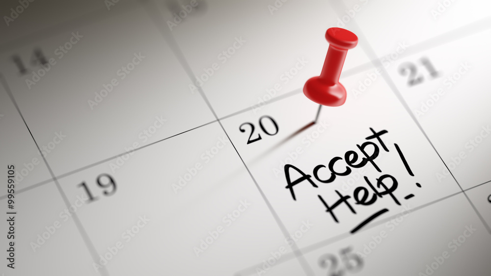 Concept image of a Calendar with a red push pin. Closeup shot of Concept image of a Calendar with a red push pin. Closeup shot of