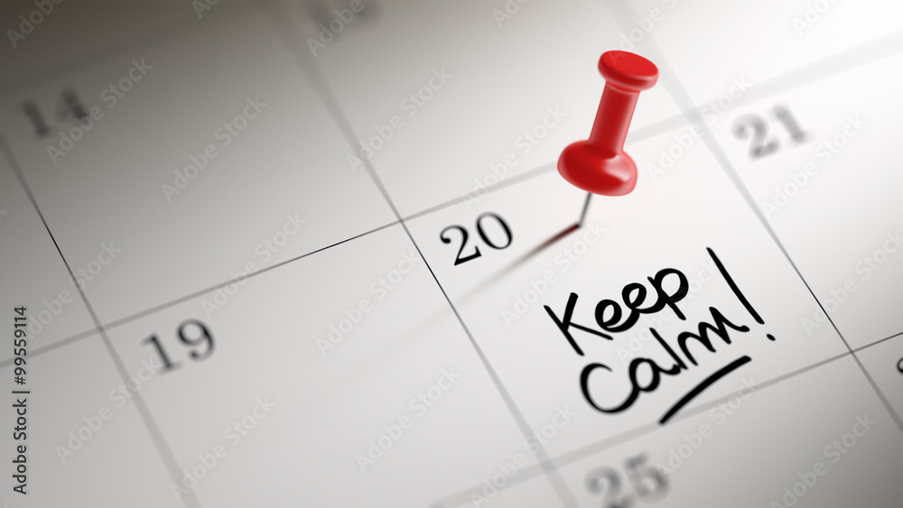 Concept image of a Calendar with a red push pin. Closeup shot of Concept image of a Calendar with a red push pin. Closeup shot of