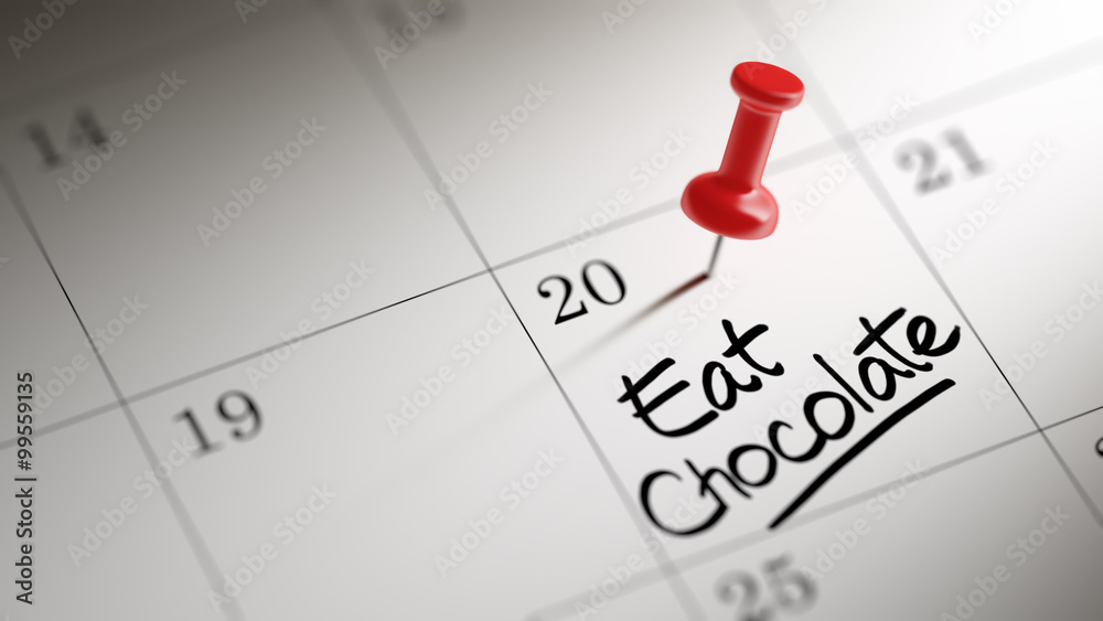 Concept image of a Calendar with a red push pin. Closeup shot of Concept image of a Calendar with a red push pin. Closeup shot of
