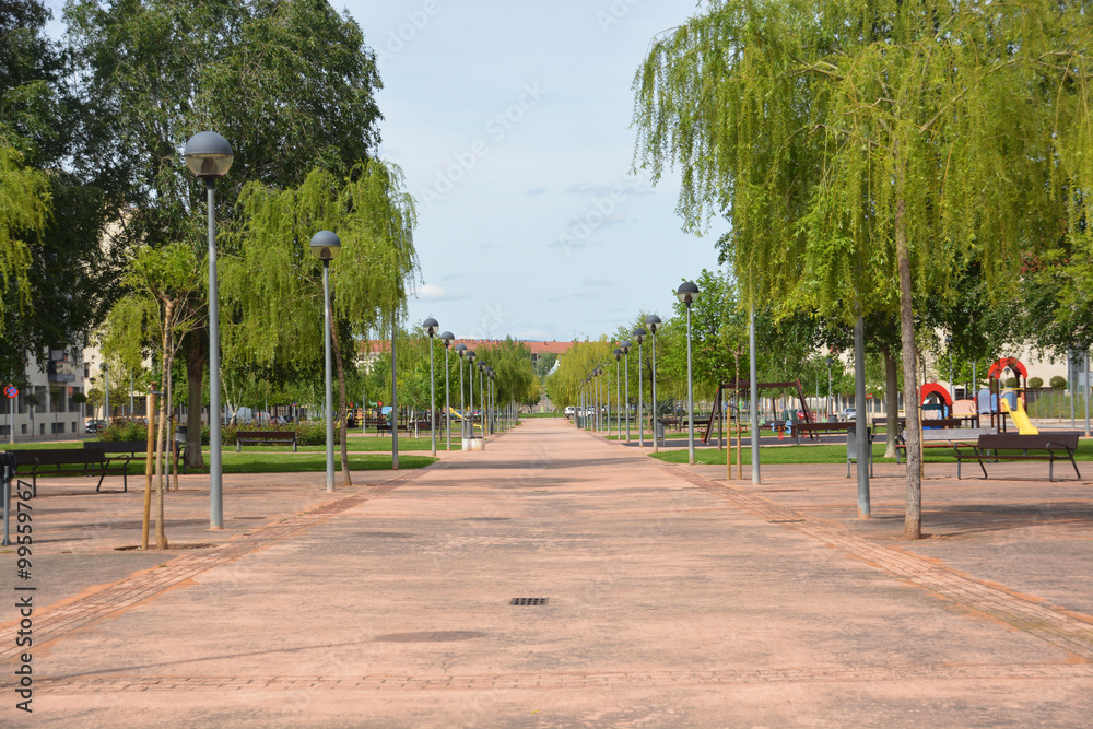 Obraz premium parque en la ciudad de Burgos