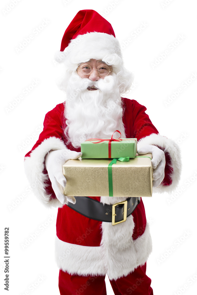 Obraz premium Santa Claus with Christmas gifts