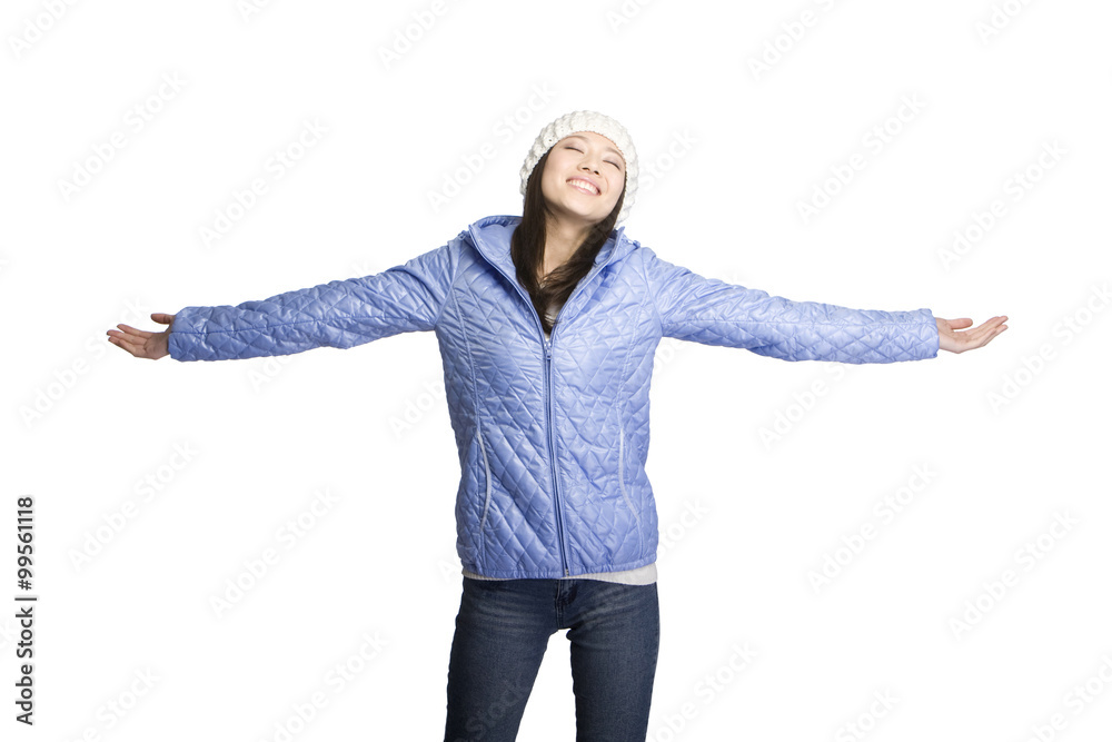 Young woman in winter clothes Young woman in winter clothes