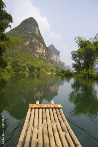 Raft on the Lijiang River