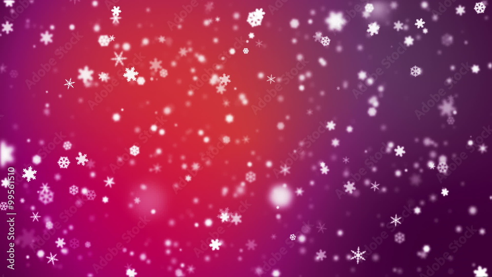 Broadcast Snow Flakes, Multi Color, Events, Loopable, HD Broadcast Snow Flakes, Multi Color, Events, Loopable, HD