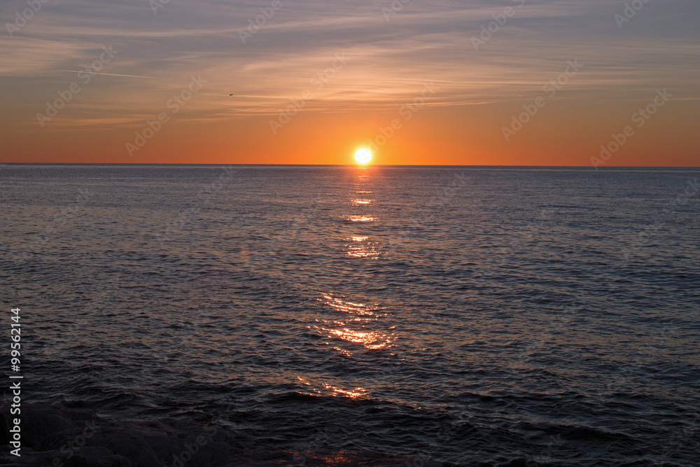 Sunrise over the Mediterranean in Spain 