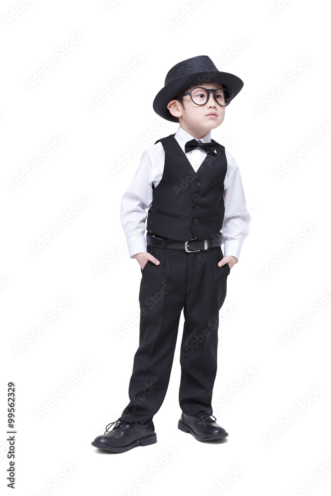 Cute little boy dressing up Cute little boy dressing up