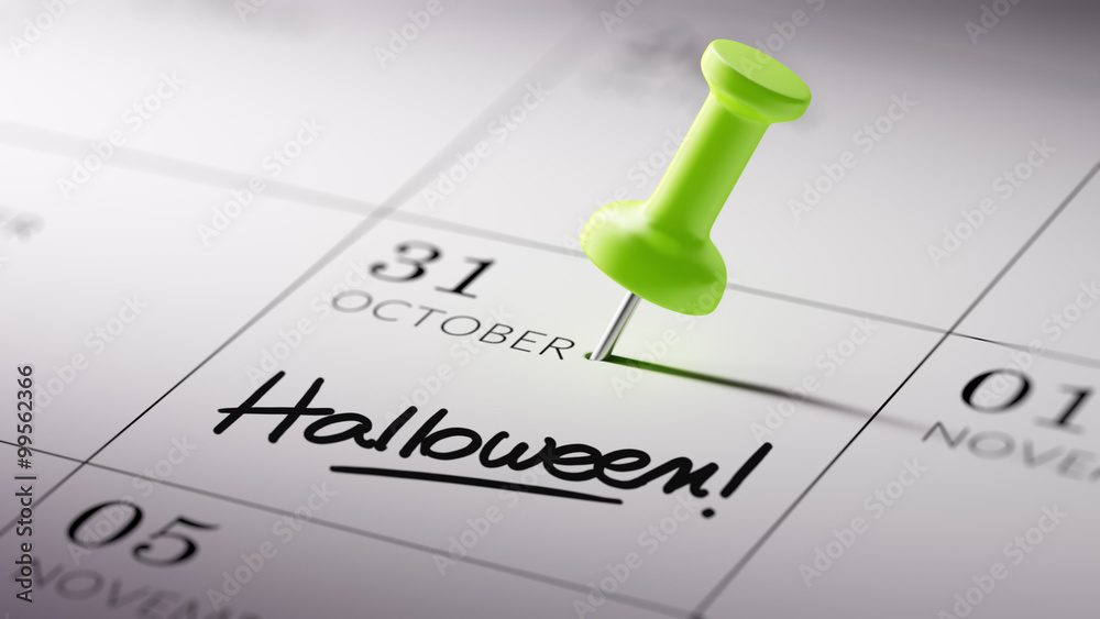 Concept image of a Calendar with a green push pin. Closeup shot Concept image of a Calendar with a green push pin. Closeup shot