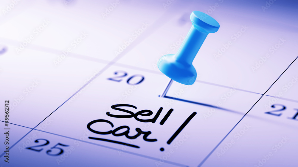 Concept image of a Calendar with a blue push pin. Closeup shot o Concept image of a Calendar with a blue push pin. Closeup shot o