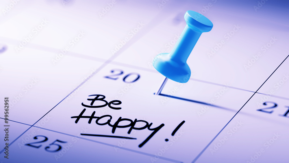 Concept image of a Calendar with a blue push pin. Closeup shot o Concept image of a Calendar with a blue push pin. Closeup shot o
