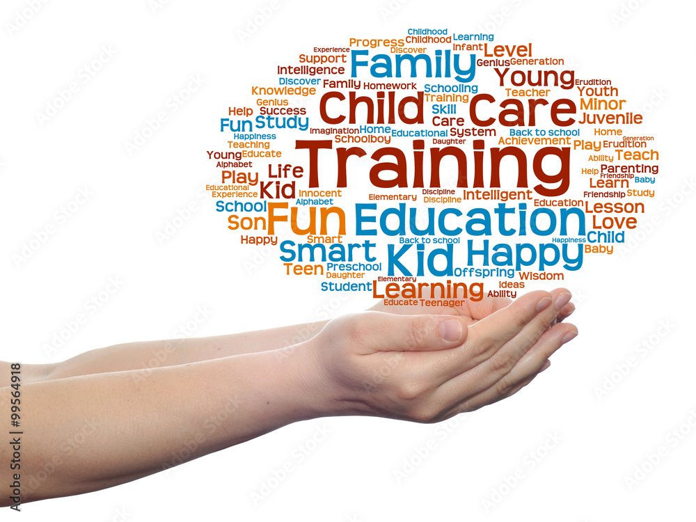 Conceptual education word cloud isolated Conceptual education word cloud isolated