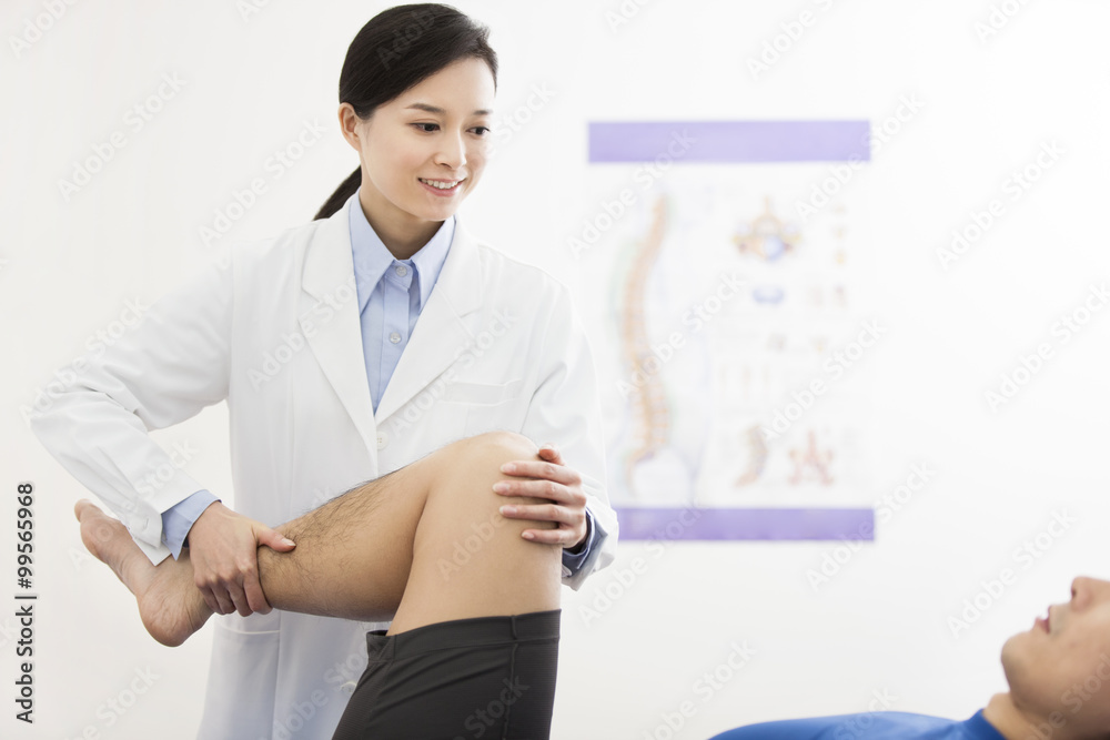 Female doctor examining patient Female doctor examining patient