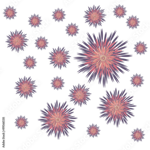 Vector flower abstract ornaments embroidery. Can be used for wallpaper  damask fabric  pattern fills  web page background  surface textures